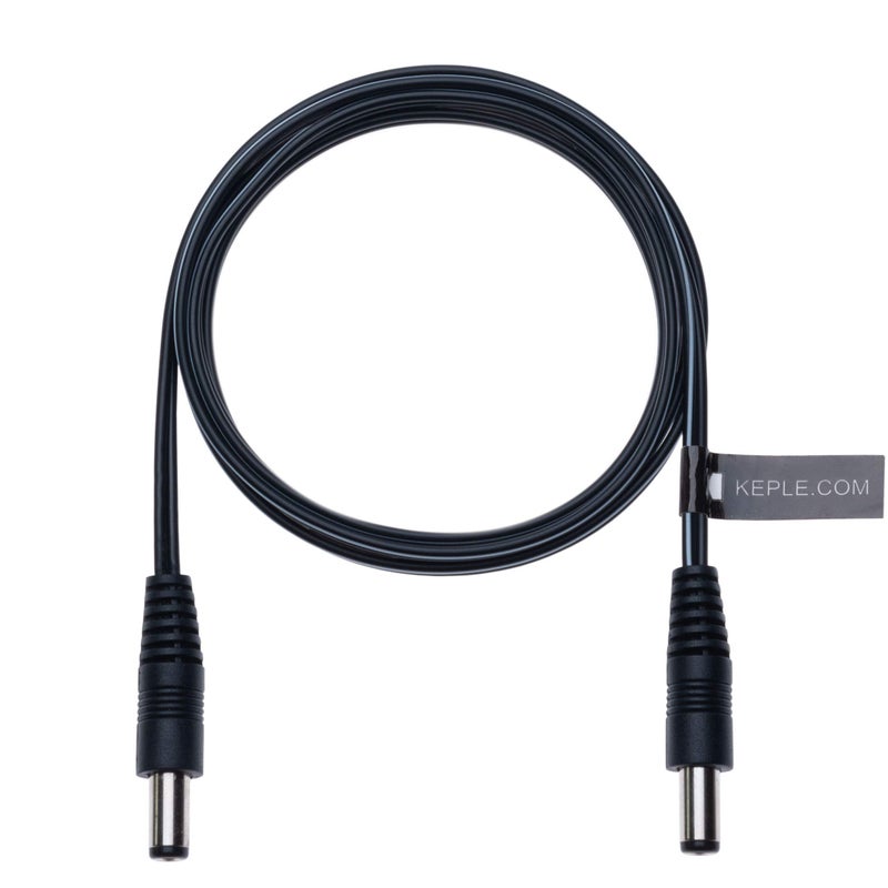 Keple DC Power Extension Cable with 2.5mm / 5.5mm Male to Male Jack 3m / 10ft Plug Connector CCTV Cord Adapter Compatible with CCTV Security Camera, IP Camera, DVR Standalone, LED Strip Monitors (Black) - Image 3
